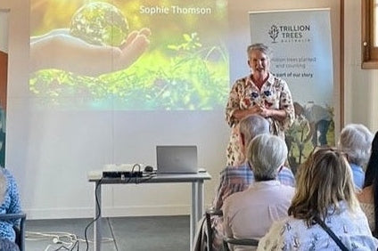 Sophie Thomson presents a talk