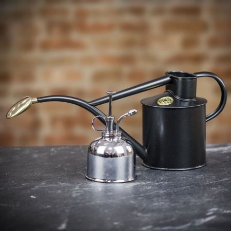 Classic Watering Set by Haws, in Graphite & Nickel