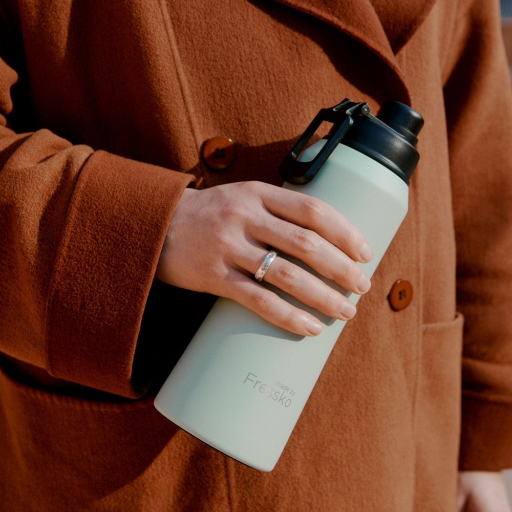 Fressko "Core" 1L Insulated Stainless Steel Drink Bottle with Sports Lid