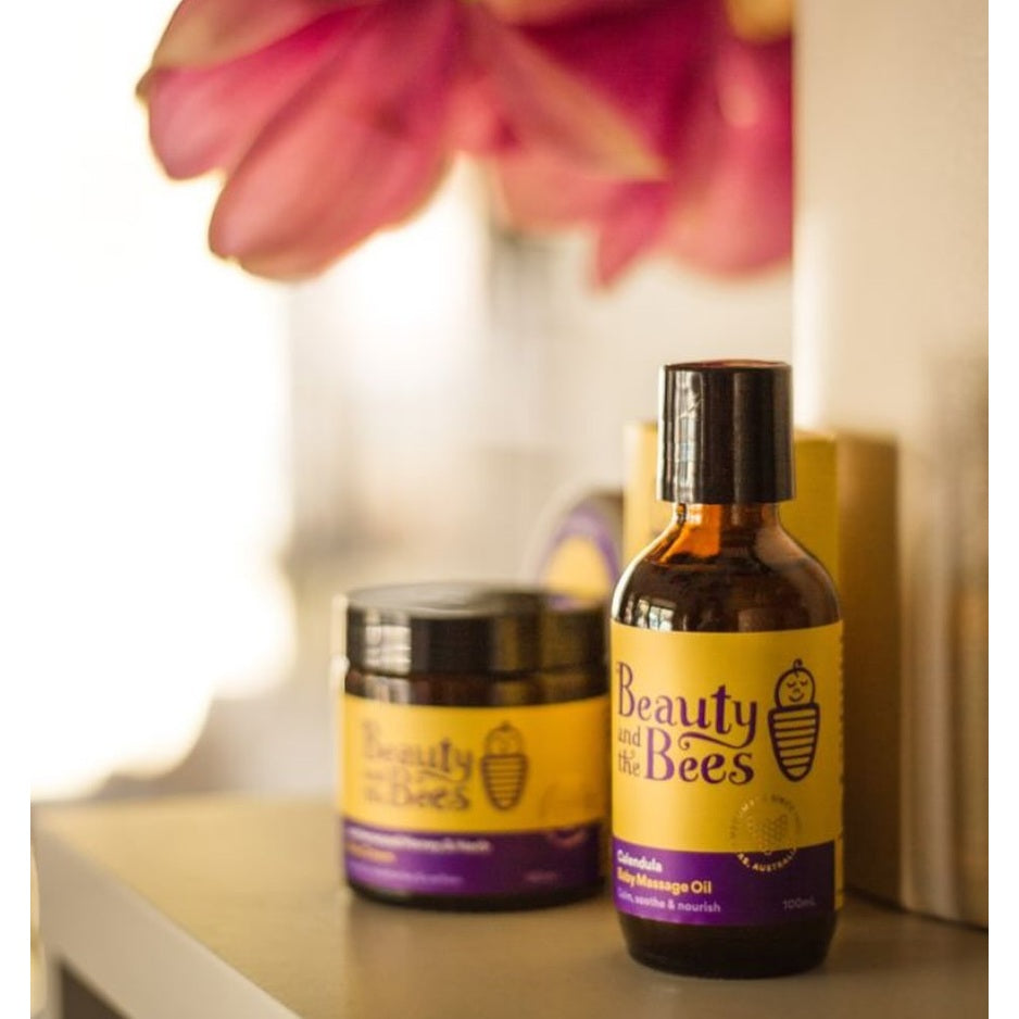 Beauty & the Bees Calendula Baby Massage Oil
