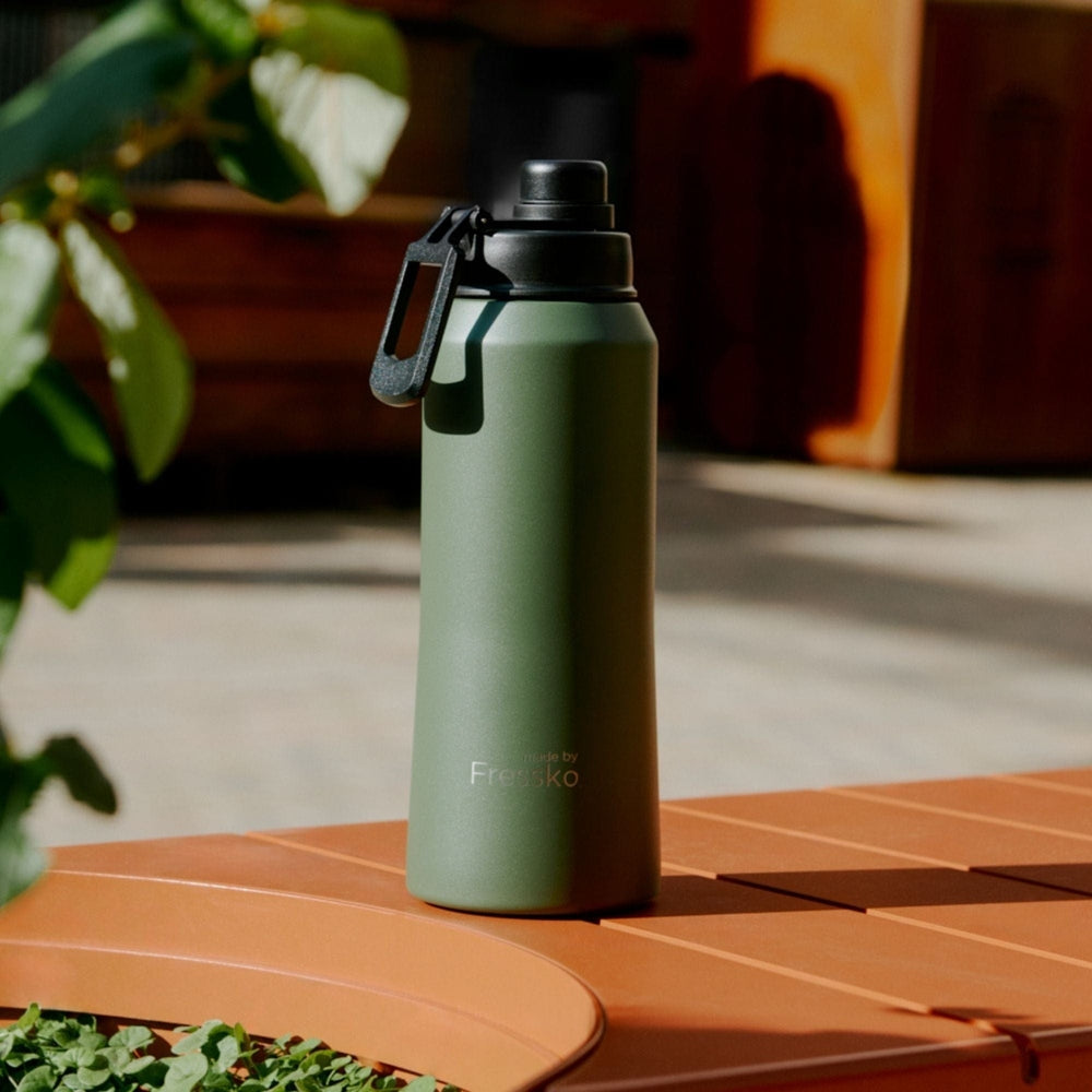 Fressko "Core" 1L Insulated Stainless Steel Drink Bottle with Sports Lid