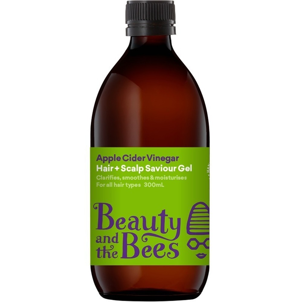 Apple Cider Vinegar Hair & Scalp Saviour Gel - 300ml in Glass Bottle.