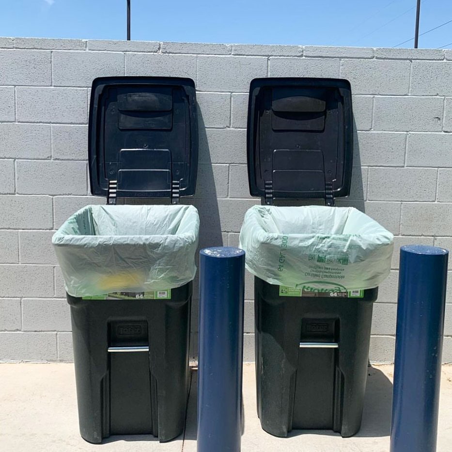 Wheelie Bins Lined with 240L Compostable Bio Bags
