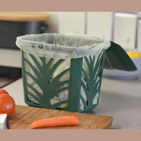 Bio Bag 8L Compostable Bin Liner in Kitchen Caddy