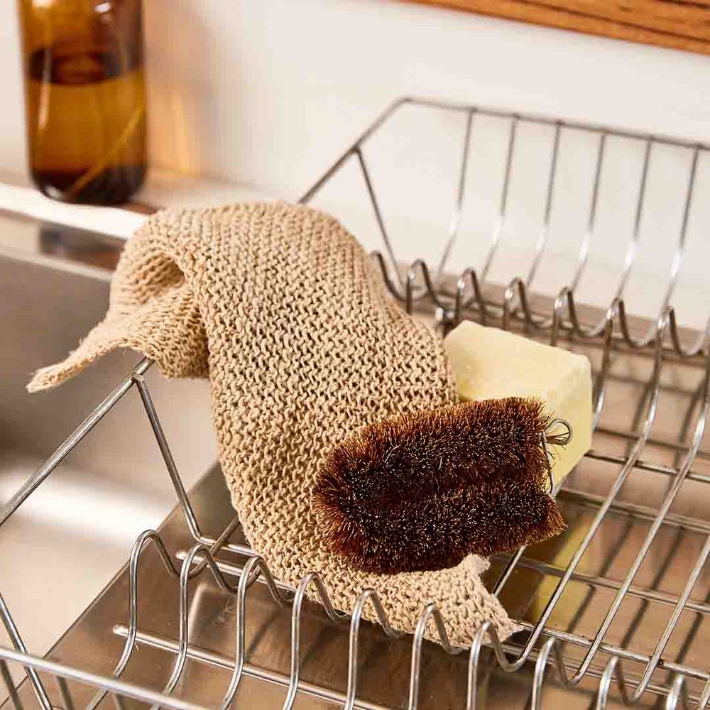 Eco Max Kitchen Scrubber - Coconut Fibre on Galvanised Wire