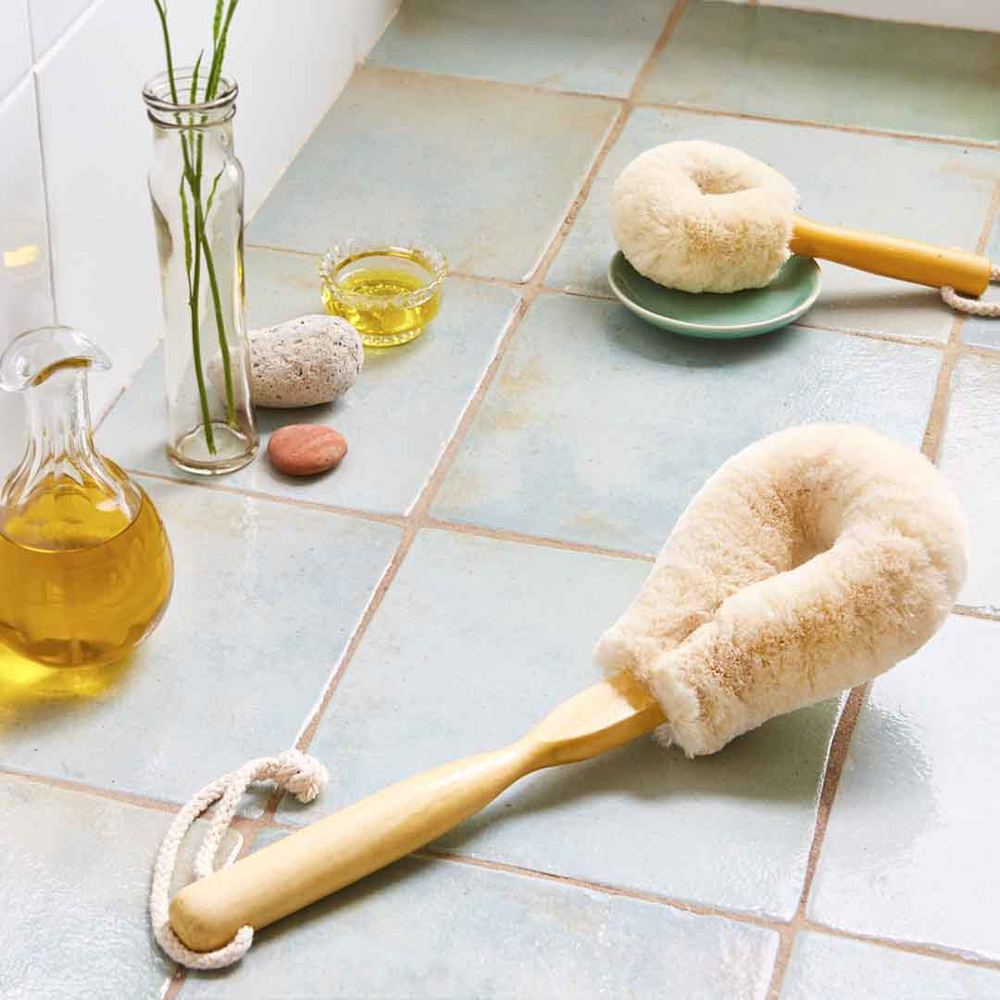 Eco Max Princess Body Brush - Soft Jute with Long Wood Handle