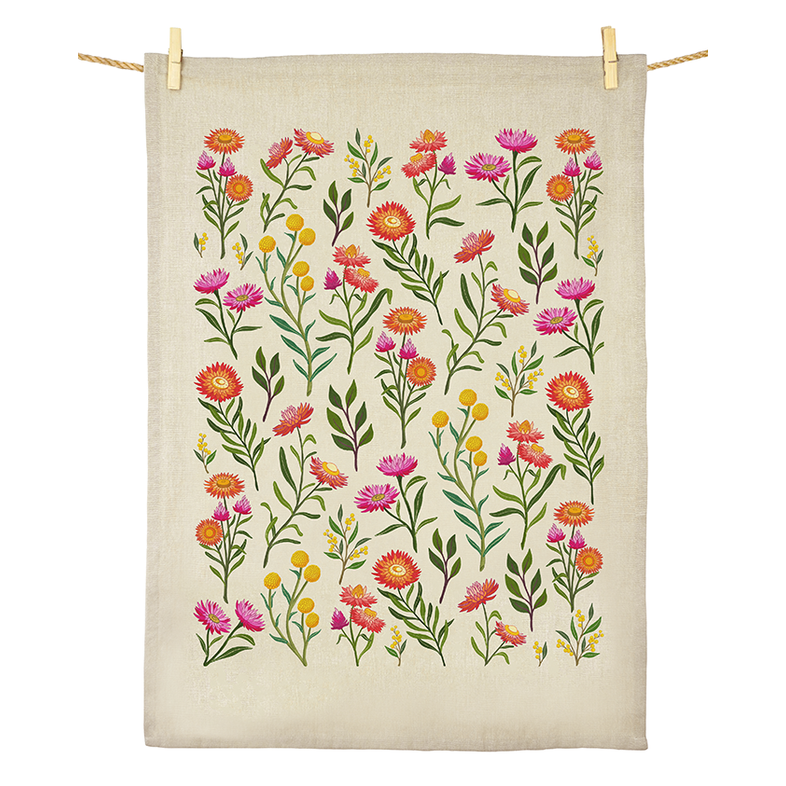 Earth Greetings 100% Organic Cotton Tea Towels - Everlasting Love
