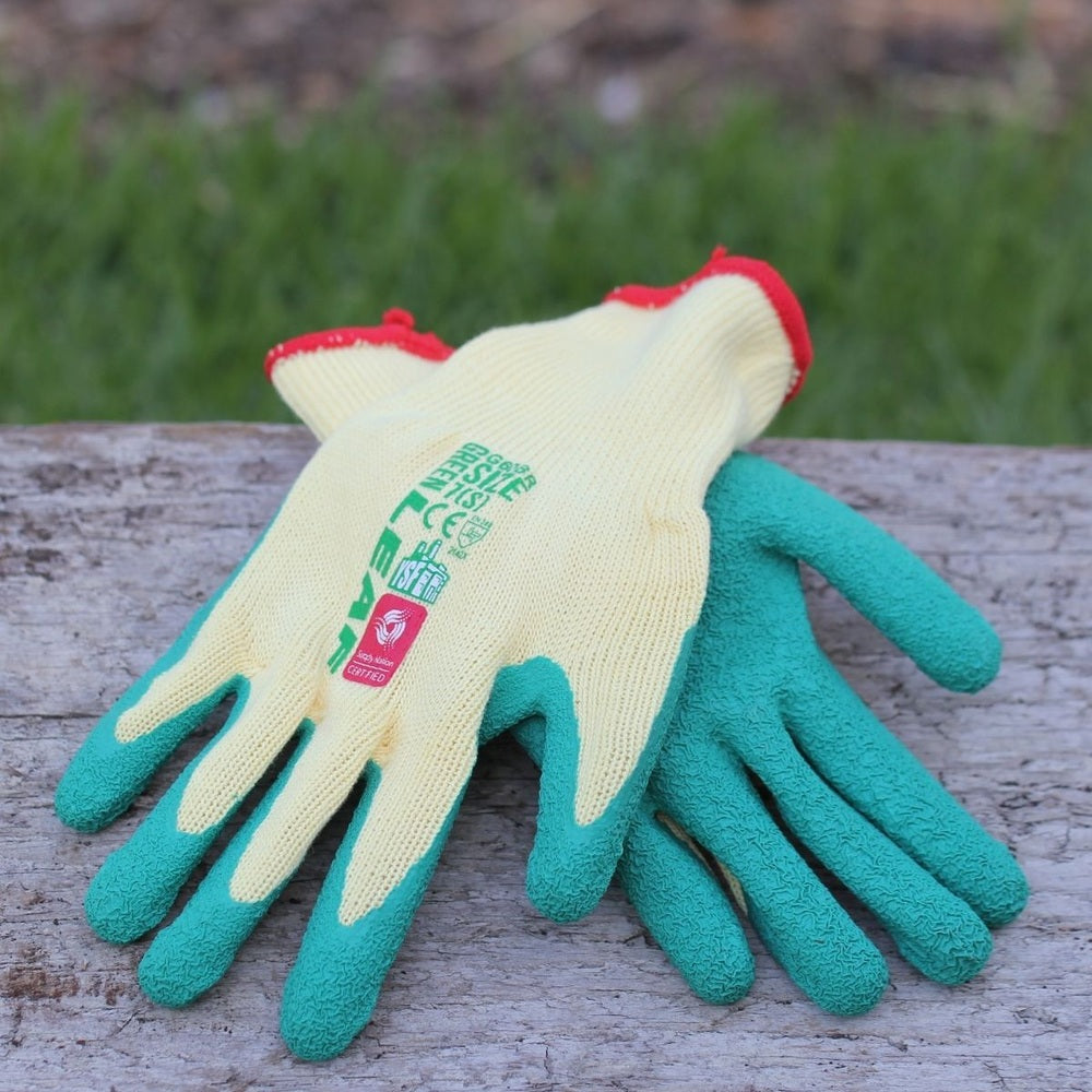 Cotton and Latex Heavy Duty Gardening Gloves