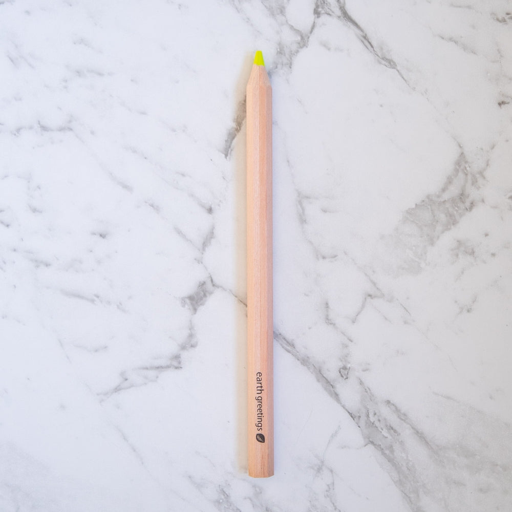 Earth Greetings Wooden Eco Highlighter Pencil