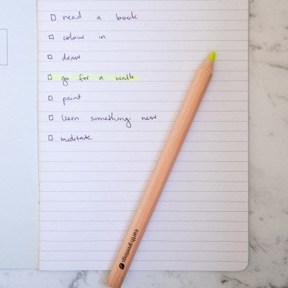Earth Greetings Wooden Eco Highlighter Pencil