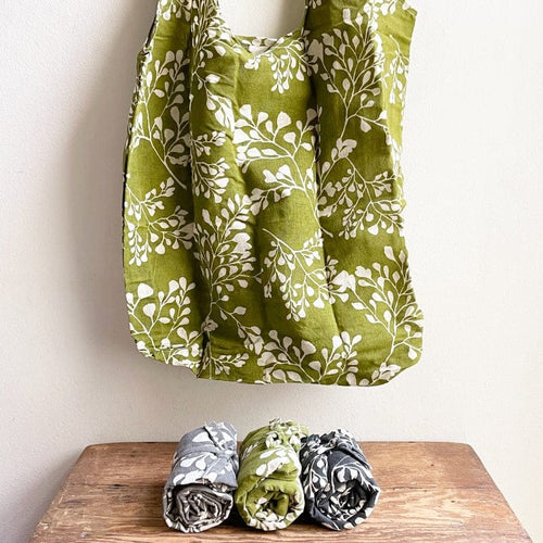 Hampi Shopping Bags - 100% Cotton Screen-Printed Machine Washable