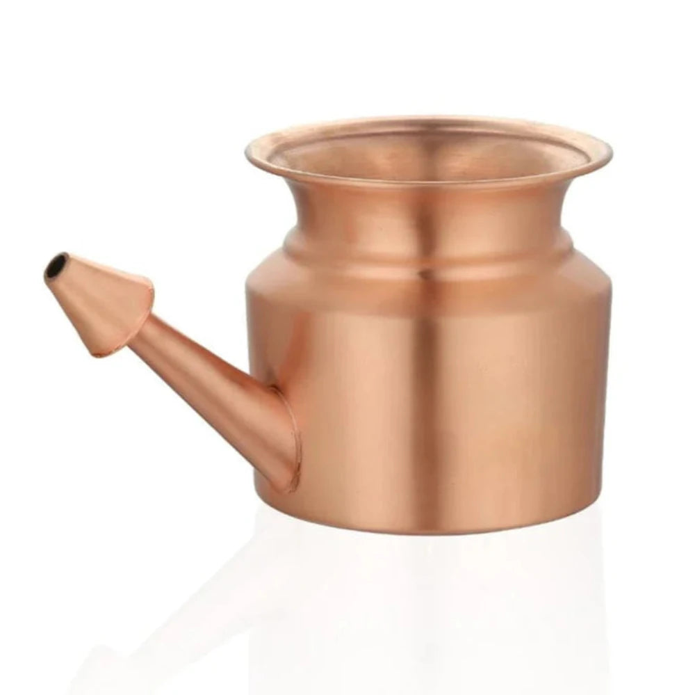 Pure Copper Neti Pot for Natural Sinus Cleansing.