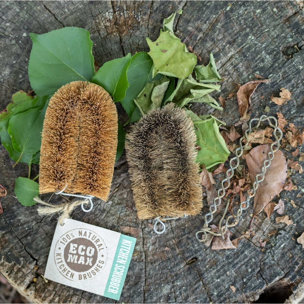 Eco Max Kitchen Scrubber - Coconut Fibre on Galvanised Wire