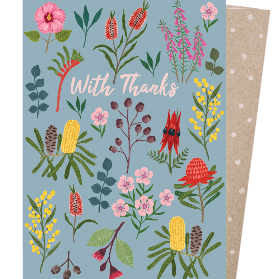 Earth Greetings - Greeting Card - Thank You Wildflowers