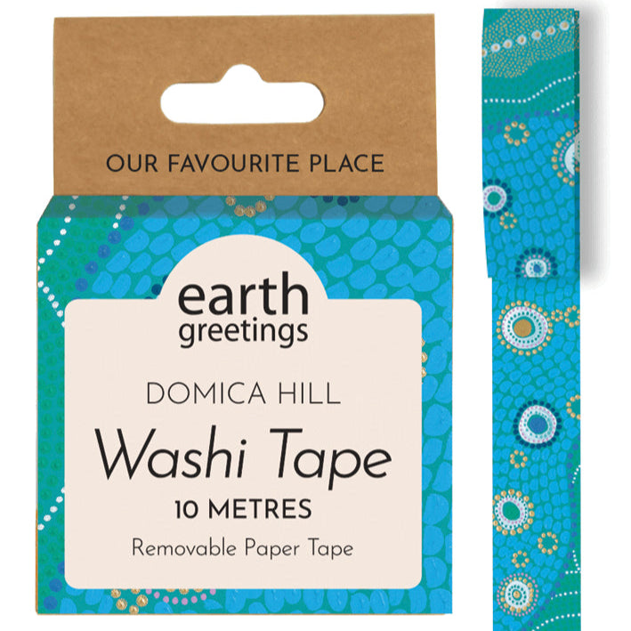 Earth Greetings Paper Washi Tape Roll, 10m - Our Favourite Place