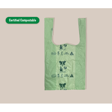 Compostable dog poo bag