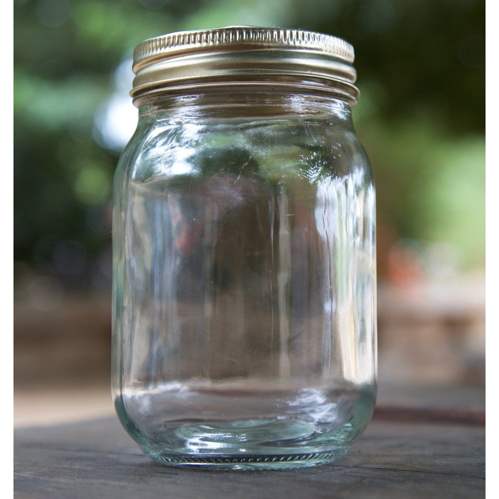 Glass Mason Jar with Silver Screw Lid, 750ml