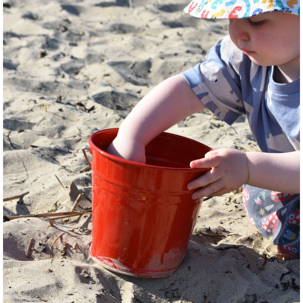 Kid's Little Red Metal Bucket