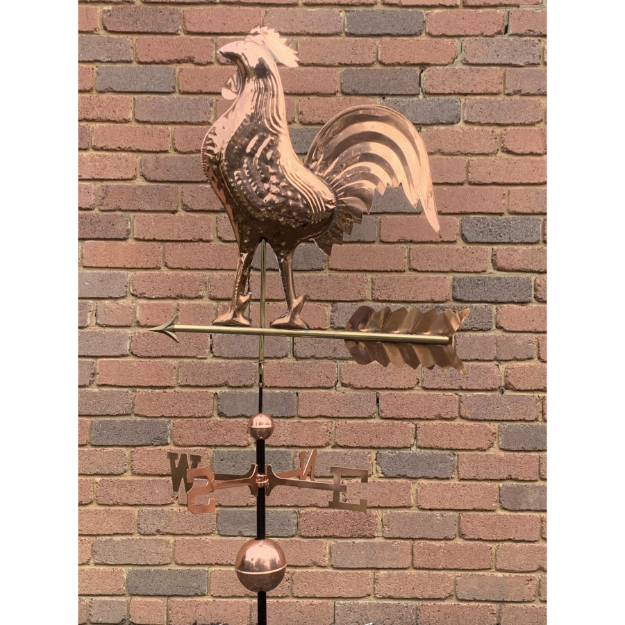 Pressed Copper Weathervane - Large and Impressive Rooster