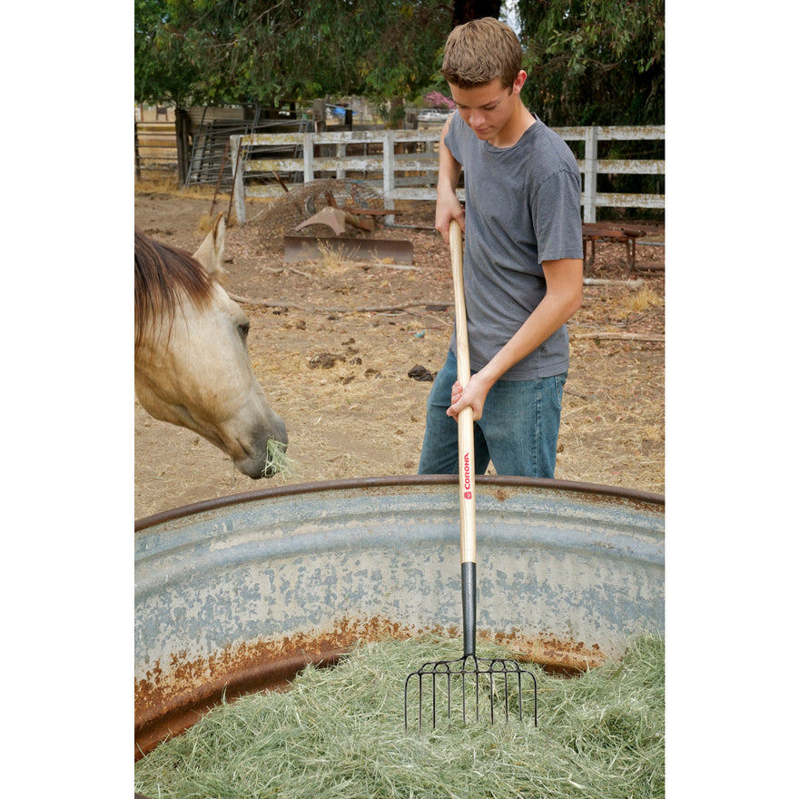 Corona Ensilage Fork with Long Handle - Large Item