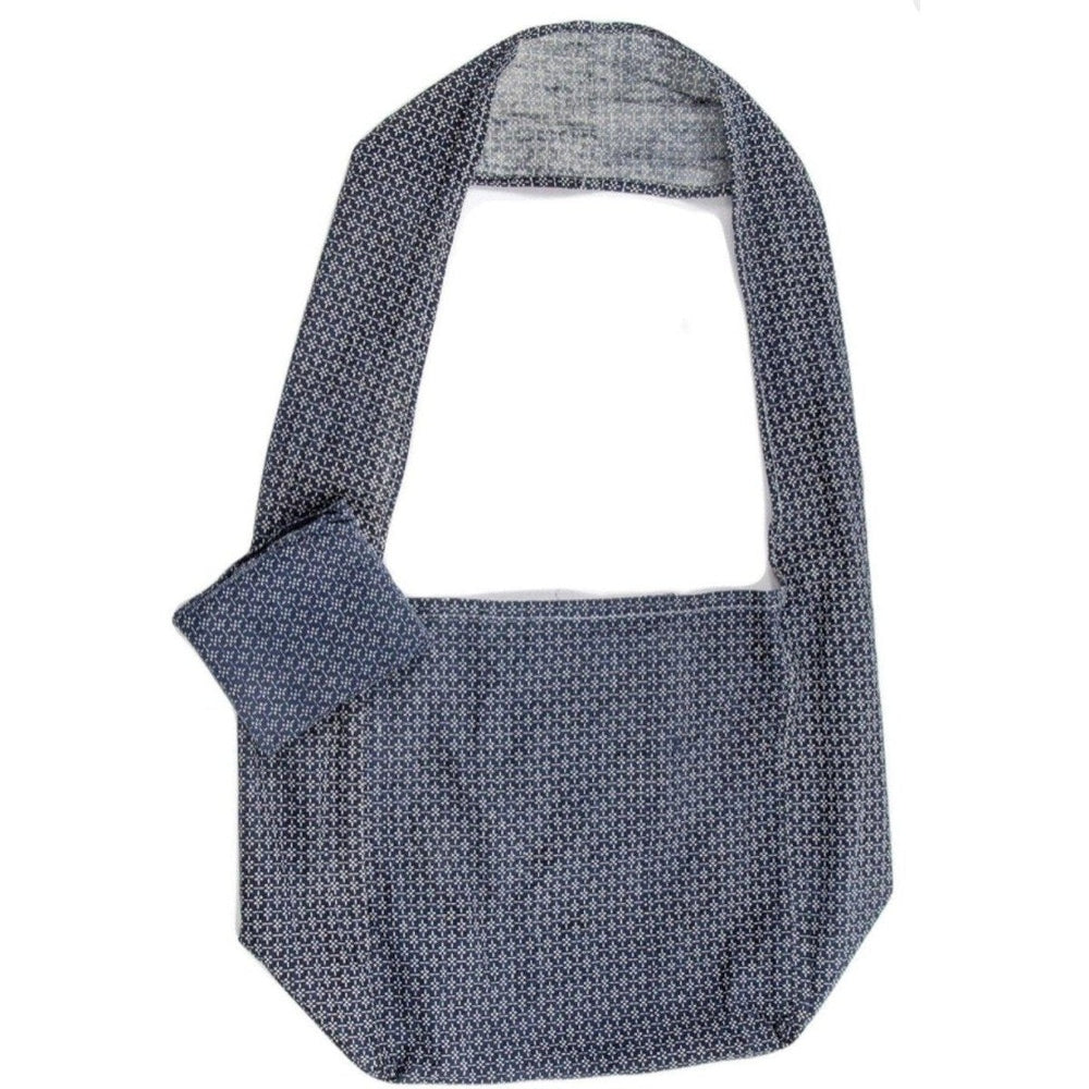 100% Cotton Flora Bag - Myrtle Indigo