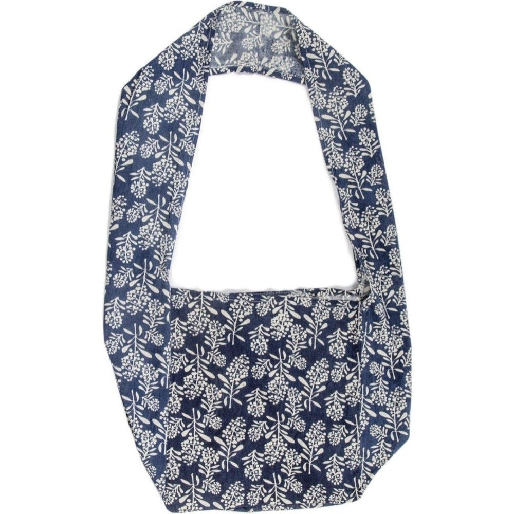 100% Cotton Flora Bag - Wattle Indigo