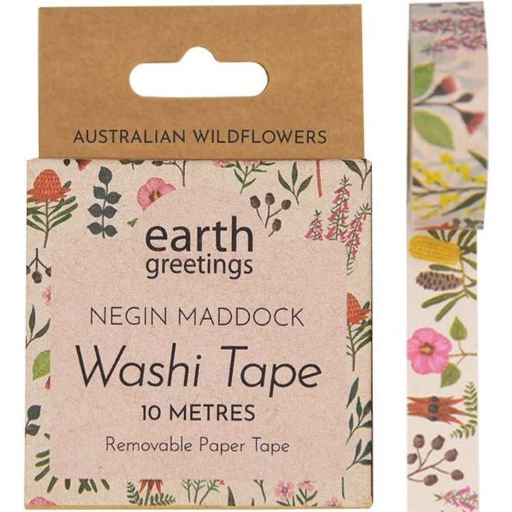 Earth Greetings Washi Tape - Australian Wildflowers