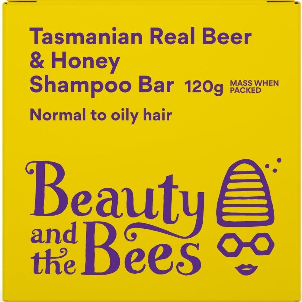 Beauty & the Bees - Beer & Honey Unscented Shampoo Bar for Normal to Oily Hair, Urban Revolution.