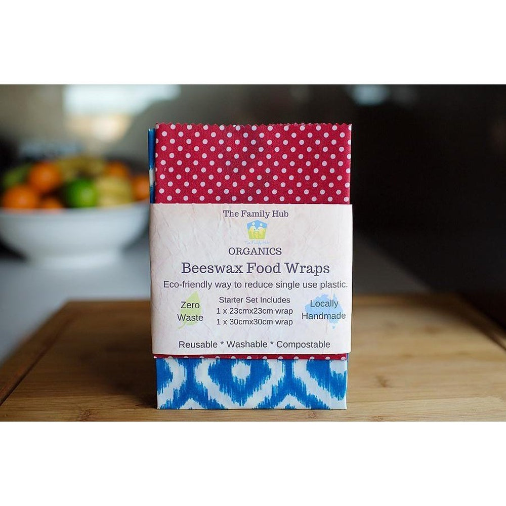Beeswax Food Wraps (Starter Set) from The Family Hub, In Packaging