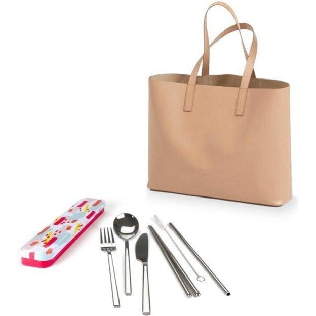  Retro Kitchen Carry Your Cutlery and Tote Bag -Colour Splash