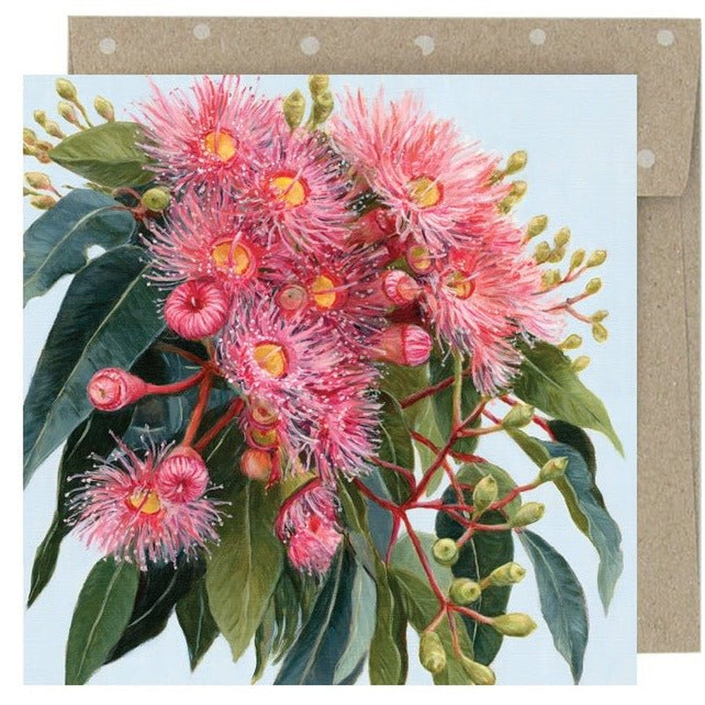 Earth Greetings Mini Card - Summer Gumflowers.