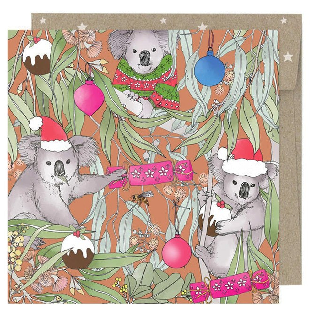 Earth Greetings Mini Xmas Card - Magic Pudding