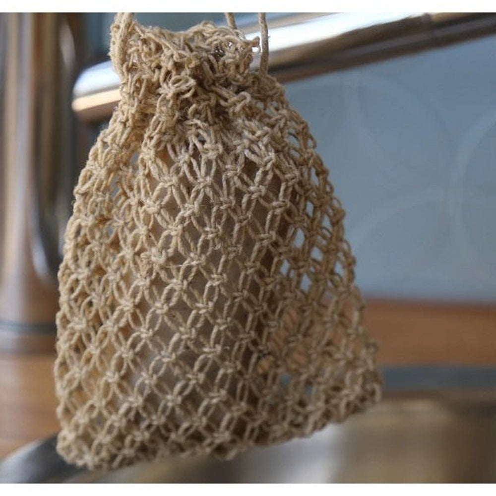 Hemp Macrame Soap Pouch