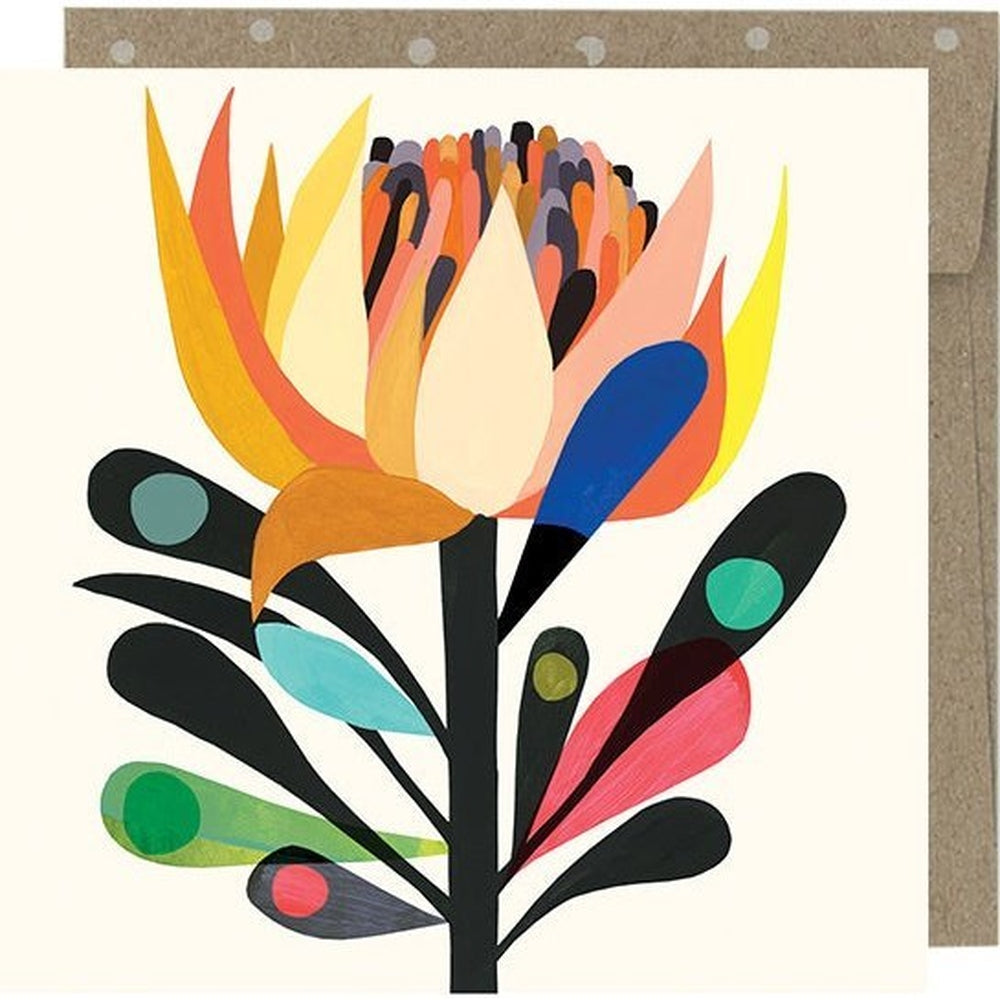 Earth Greetings Mini Card - Cardinal Waratah