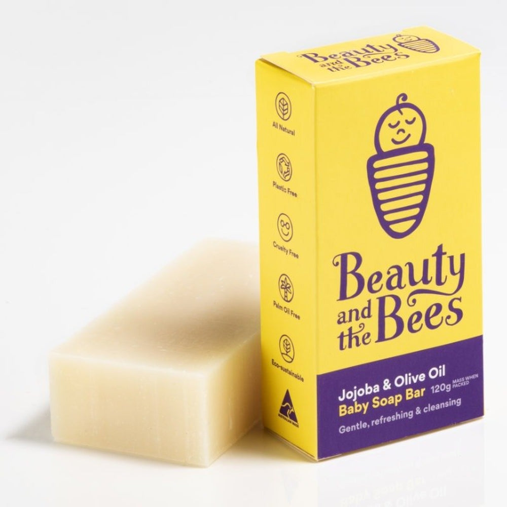 Beauty & the Bees Jojoba & Olive Oil Baby Soap Bar, Urban Revolution.