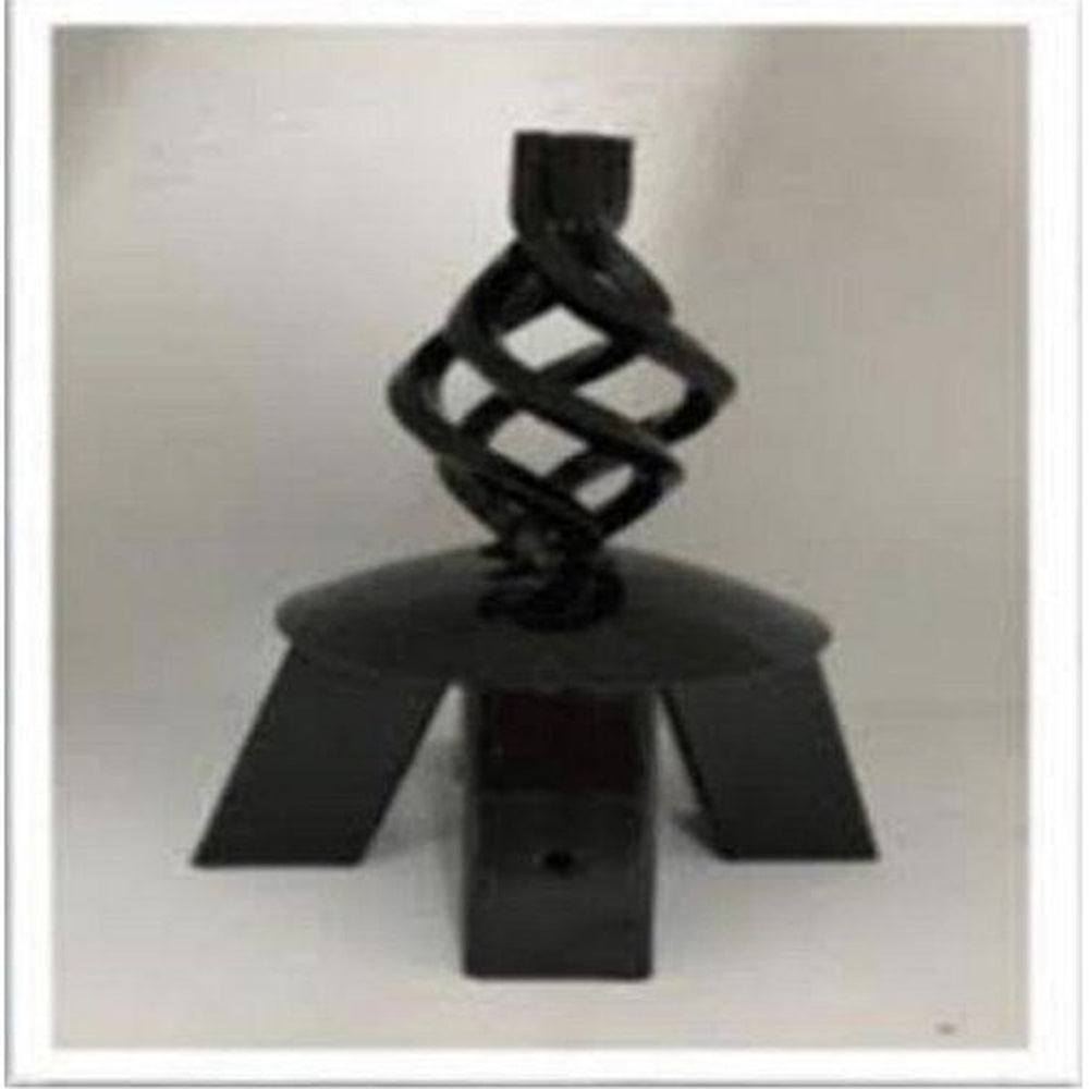 Steel Garden Finial in Spiral Design