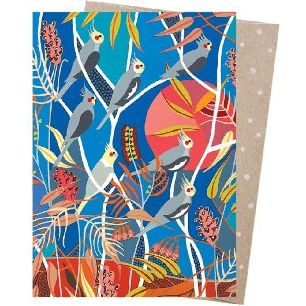 Earth Greetings - Greeting Card - Wild Cockatiels