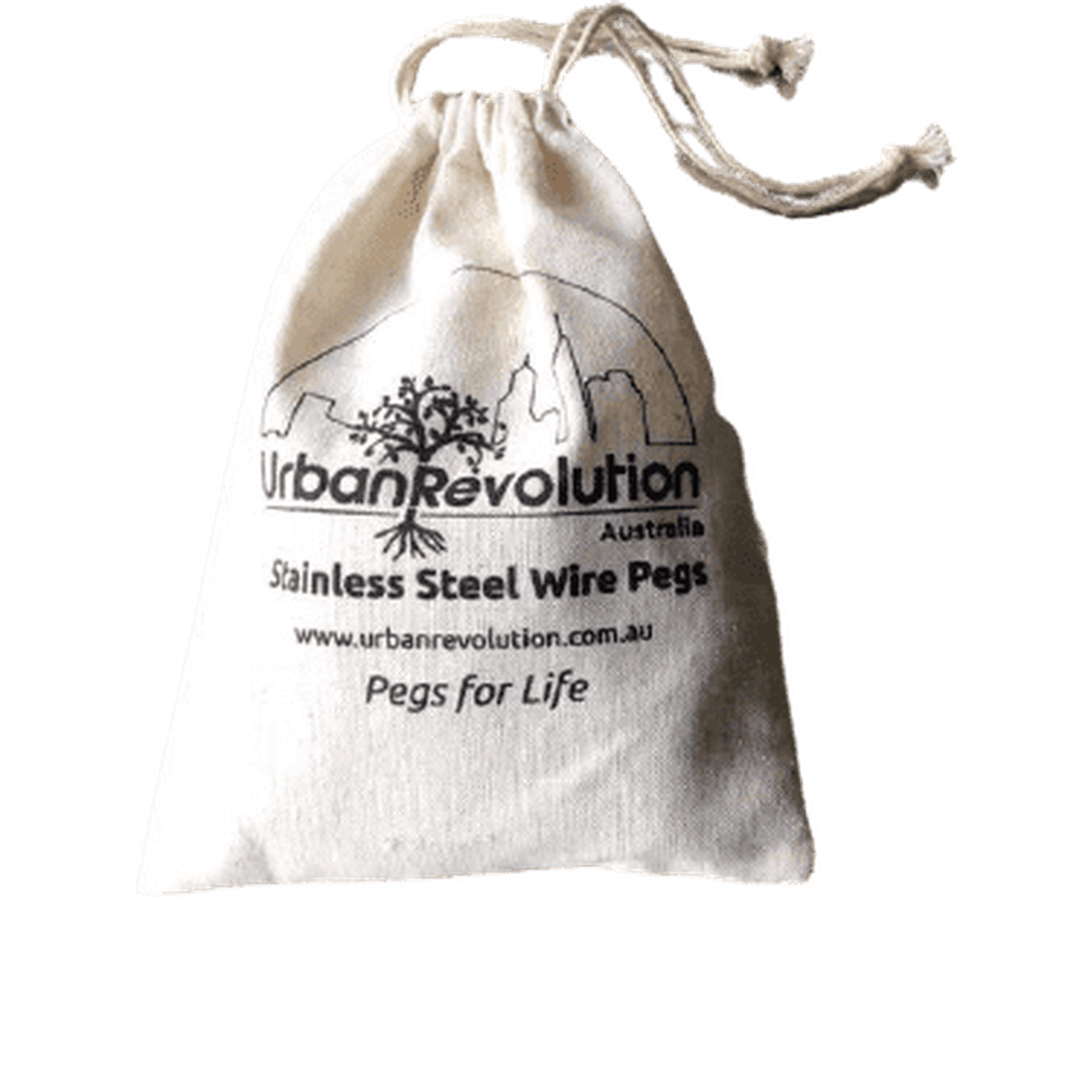 A Bag of Urban Revolution's Stainless Steel Pegs