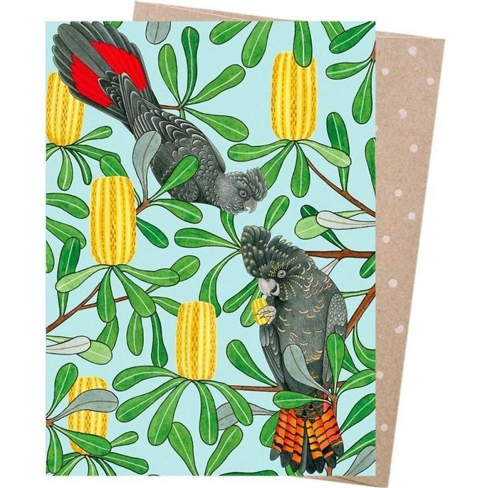 Earth Greetings Card Printed with Vegetable Inks - Banksia Bouquet