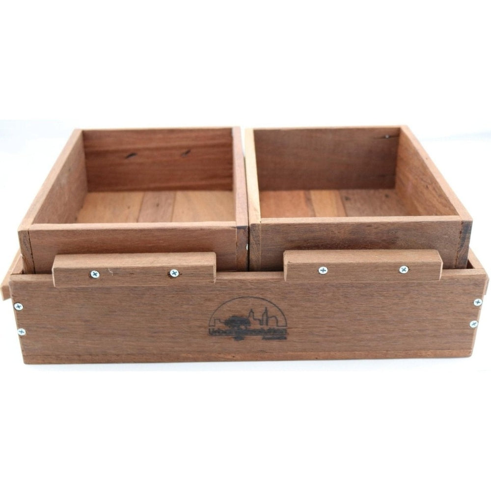 Urban Revolution Australia Wooden Seedling Flat - Jarrah - Vic Park Mens Shed Garden Set of 3