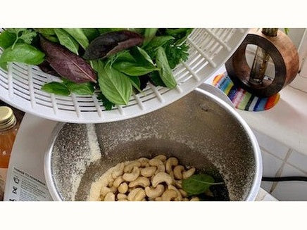 Fresh Basil and Cashew Ingredients for Basil Dip