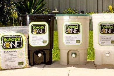 Bokashi buckets and bran