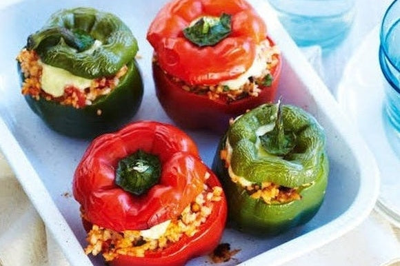Seasonal Recipe: Stuffed Capsicum With Tomato And Rice - Urban Revolution