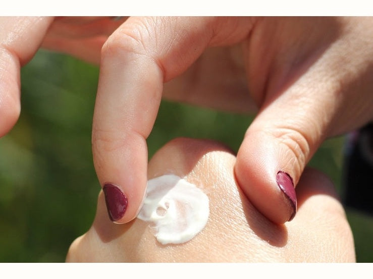 hands with hand cream