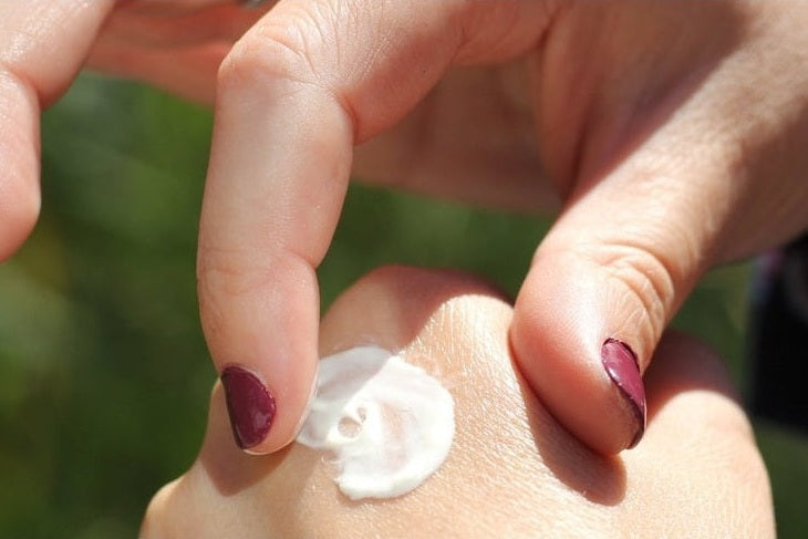 hands with hand cream