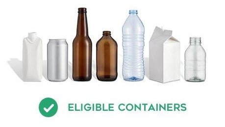 Containers for Change eligible containers