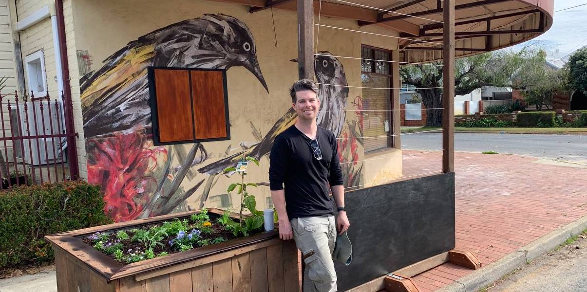Cafe garden bed in Perth
