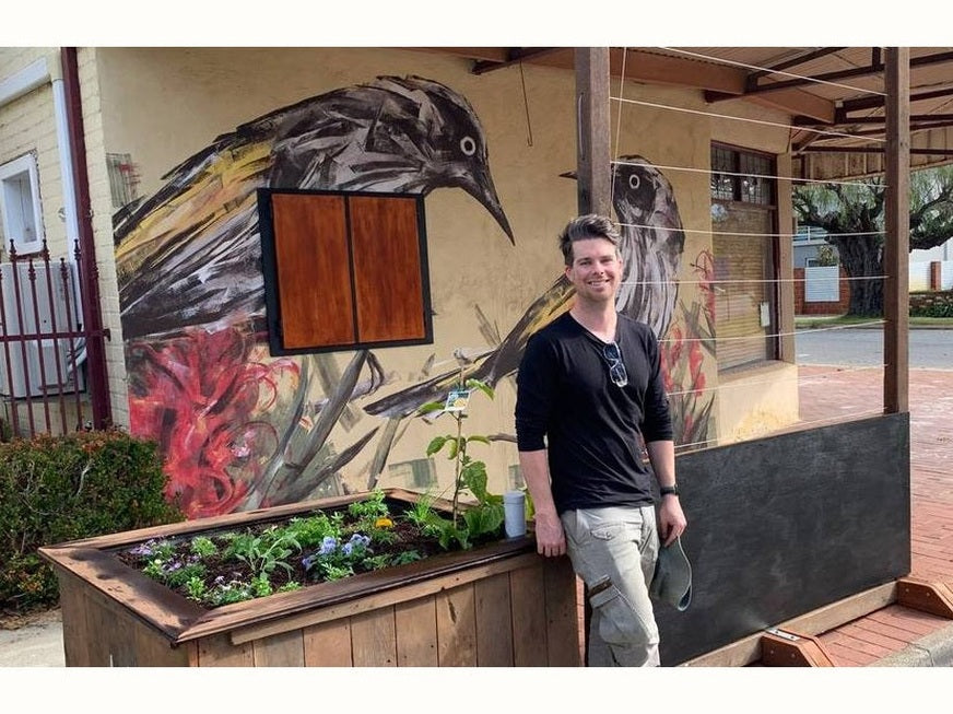 Cafe garden bed in Perth