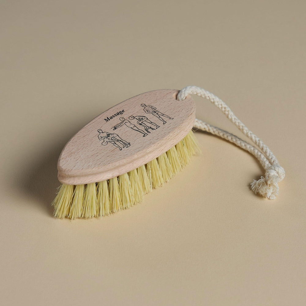 Dry Massage Wooden Brush by Redecker