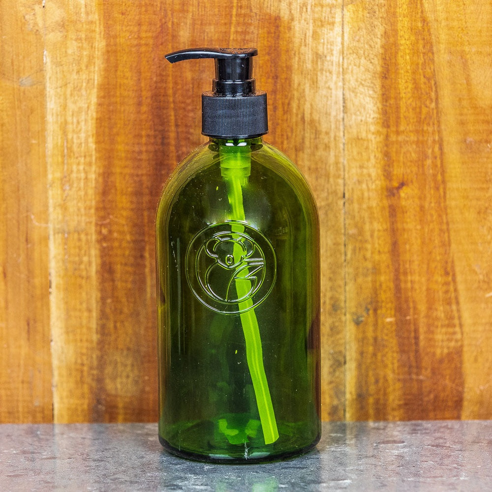 Apothecary 500ml Jade Green Glass Bottle with Pump